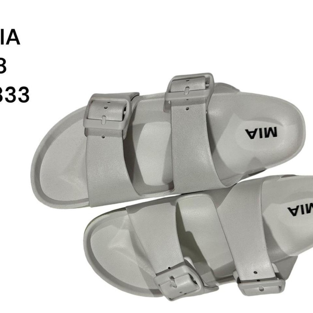 New‎ MIA Grey Beach Sandals Size 8